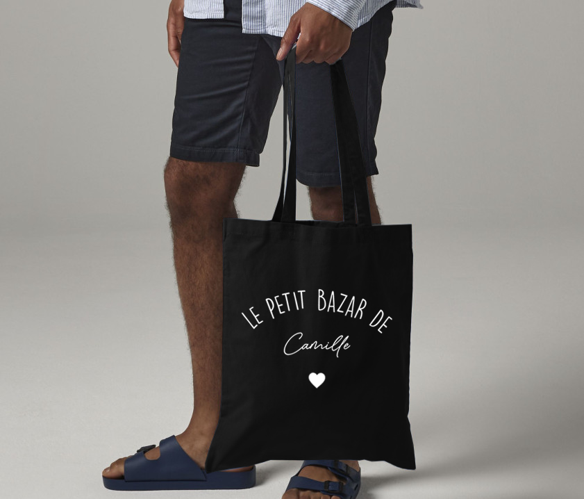 Tote Bag Petit Bazar Personnalisé - Idéal pour Cadeaux !