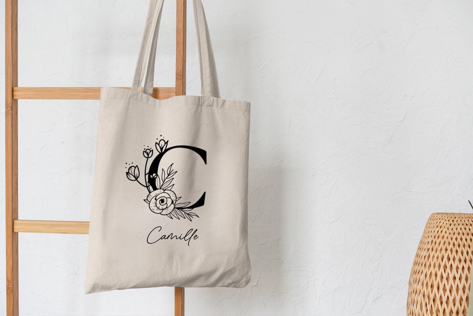 Tote Bag Prénom Personnalisé - Idéal pour Cadeaux !