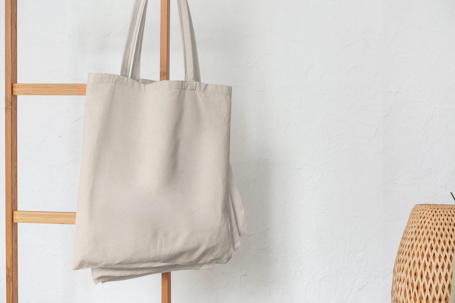 Lot de tote bags vierges naturels en coton 200 g/m² format 38x42 cm personnalisables